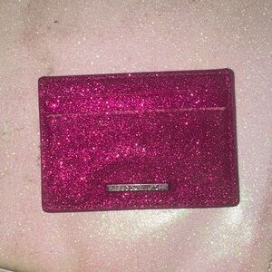 Rebecca Minkoff pink glitter wallet